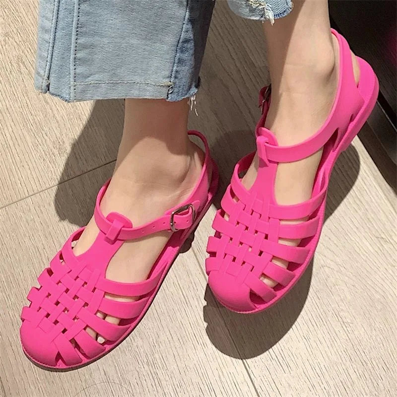 Trendy Plateau Dames Sandalen in Koreaanse Stijl – Alina