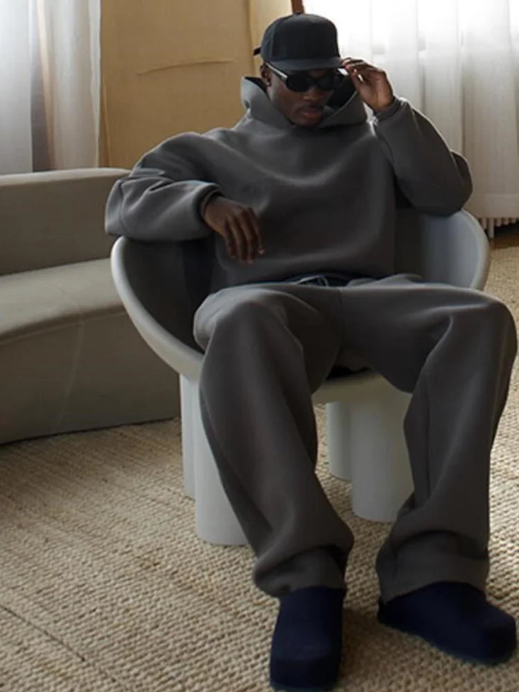 Oversized heren trainingspak met hoodie & joggingbroek - Bastian