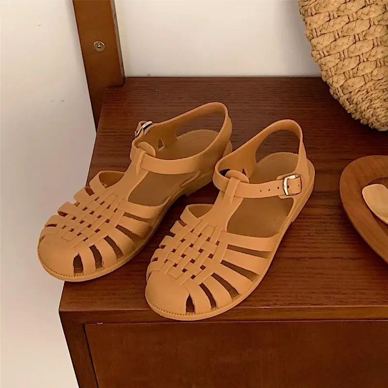 Trendy Plateau Dames Sandalen in Koreaanse Stijl – Alina