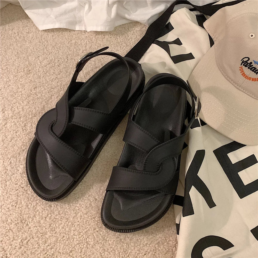 Trendy Plateau Dames Sandalen in Koreaanse Stijl – Alina