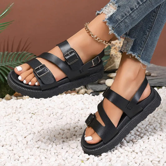 Comfortabele veganistische sandalen voor senioren met een anti-slip zool – Caitlyn