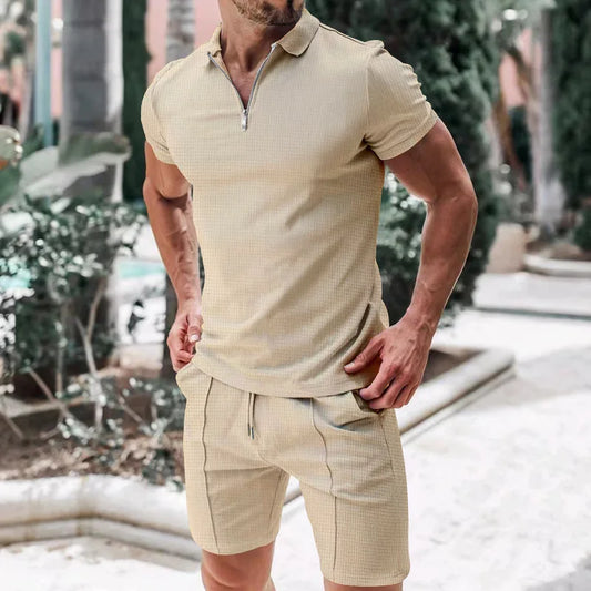 Ademende & Stylish Heren Zomerset met Poloshirt & Shorts - Nilo