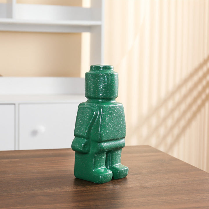 Robot Bloempotten van Keramiek - BrickBotanica
