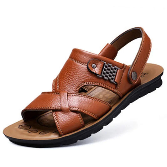 Duurzame & Ademend Leren  Heren Sandalen – Tiberius