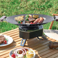 Draagbare Aluminium Grillpan met Handvatten voor Kamperen & BBQ – Arlo