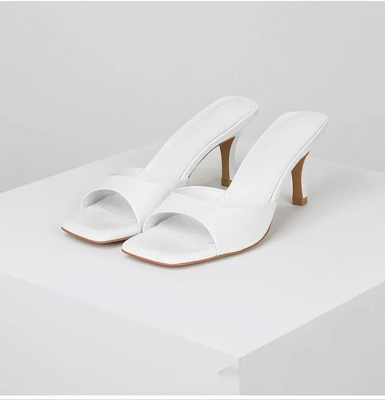 Open hak-mules voor dames - Mirella