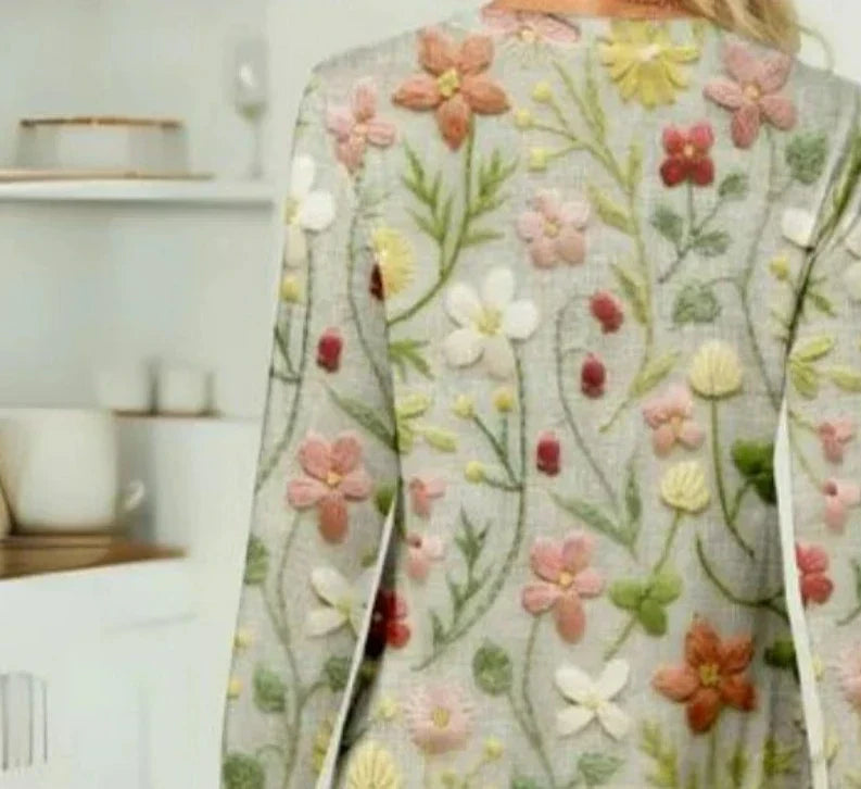 Lichte dames herfsttrui met losse pasvorm – Constanzen