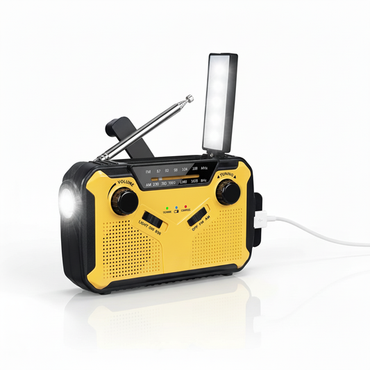 Tragbares Kurbelradio Aus Kunststoff - EmergencyWave