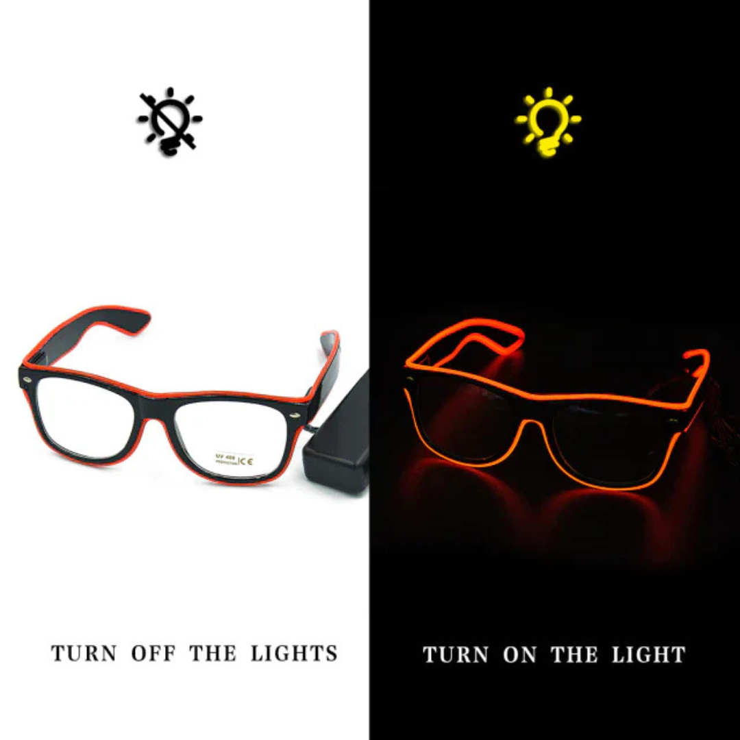Oplichtende Neon Bril - LumaGlow
