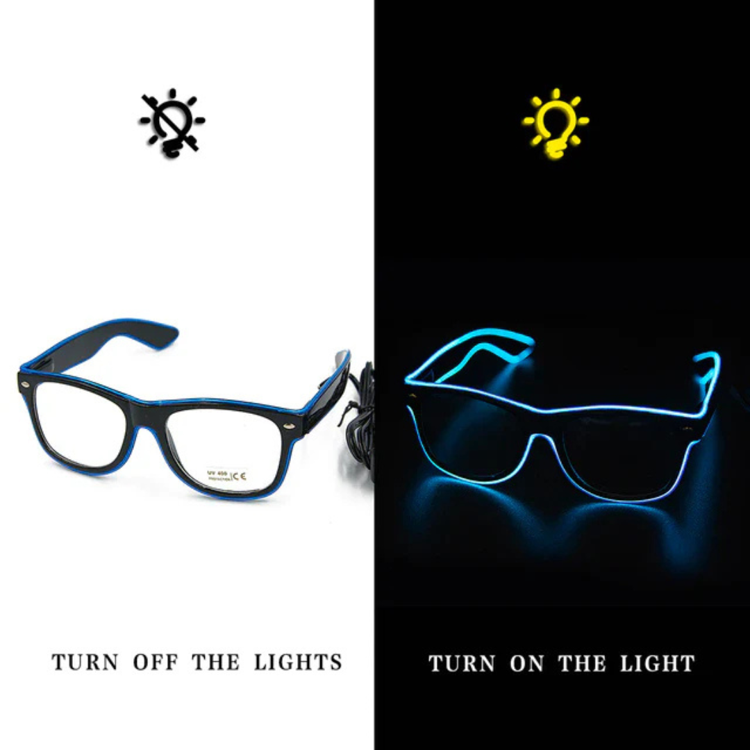 Oplichtende Neon Bril - LumaGlow