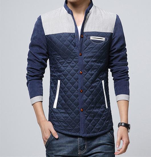 Retro Heren Windjack met Staande Kraag– Orlando