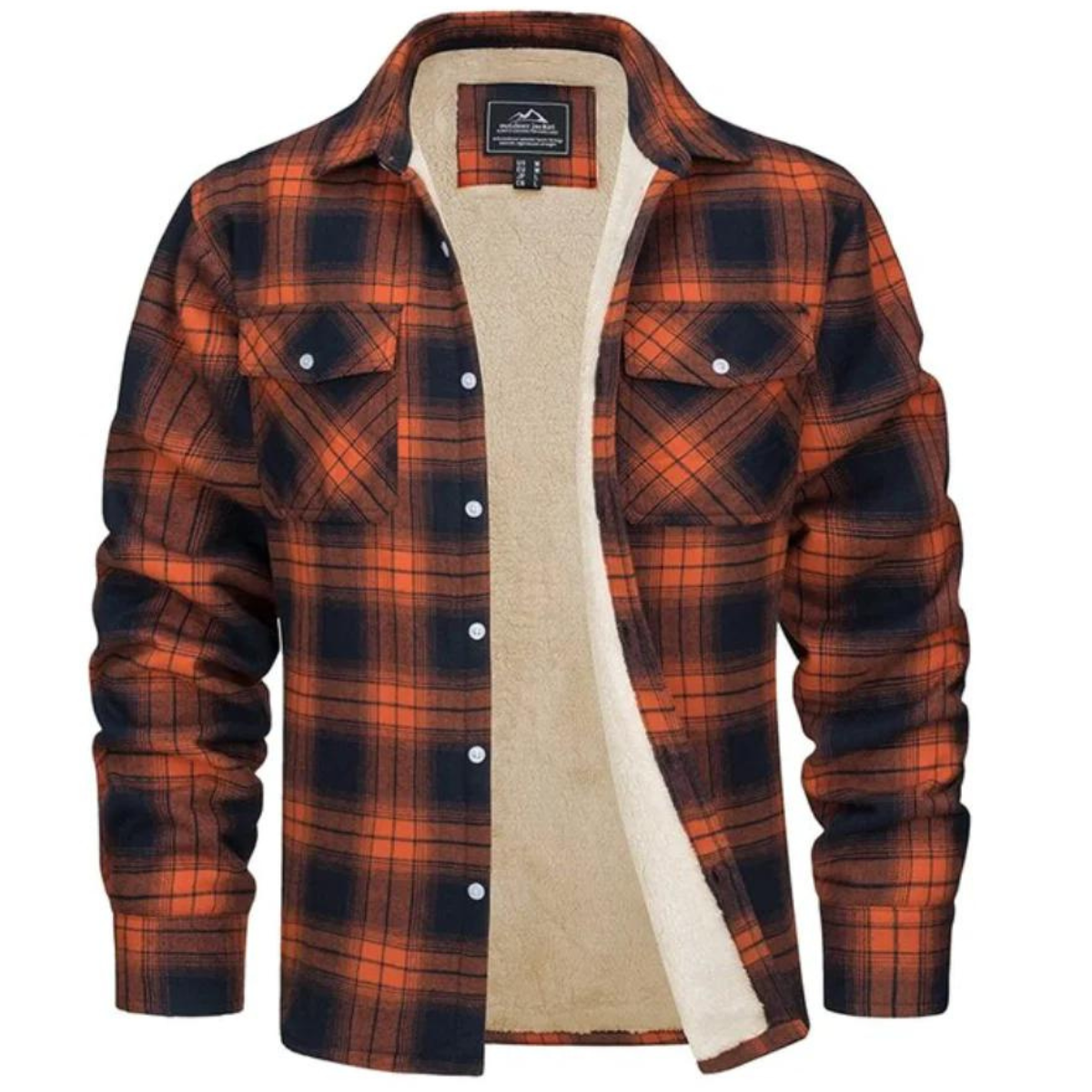 Fleece Gevoerde Geruite Herenjas – Arvid