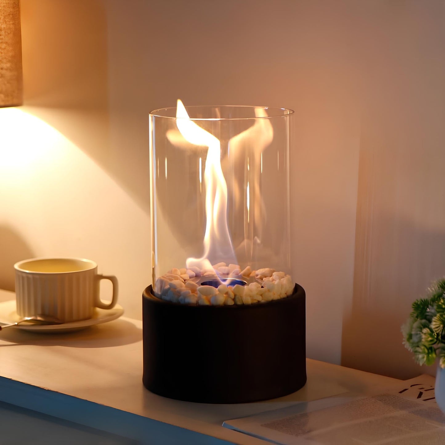 Klassieke Olie Lamp met Open Vlam - Lumora