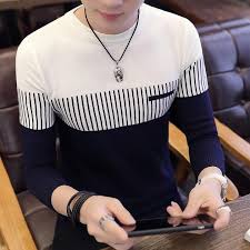 Heren Trui met Strepen en Colourblock-Design – Matteo