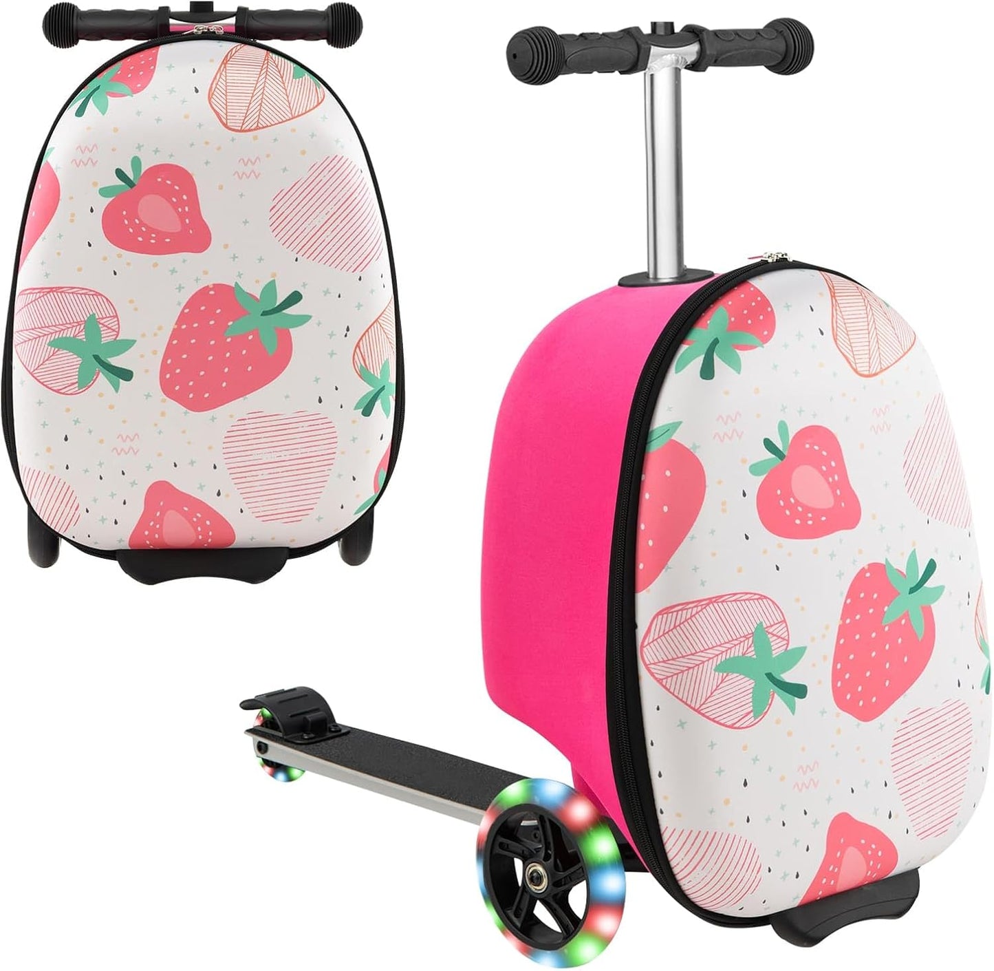 2-in-1 Step Kinderkoffer met LED Wielen
