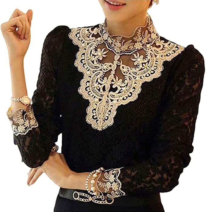 Damesblouse met Herfst Borduursels – Elisabeth