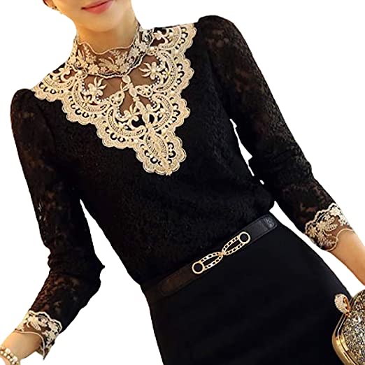 Damesblouse met Herfst Borduursels – Elisabeth