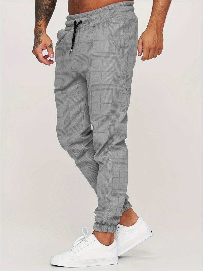 Geruite Heren Joggingbroek - Elian