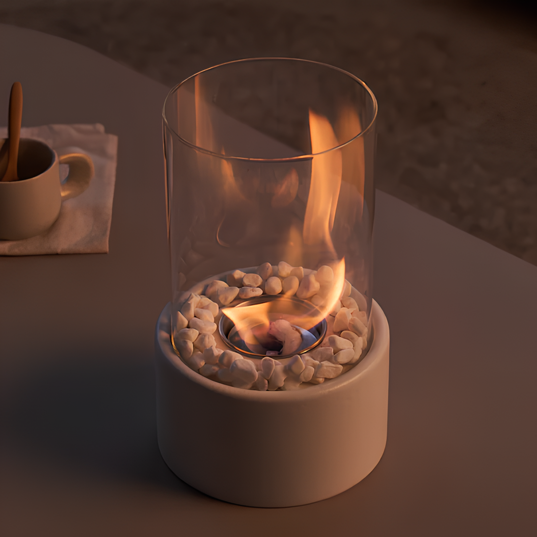 Klassieke Olie Lamp met Open Vlam - Lumora