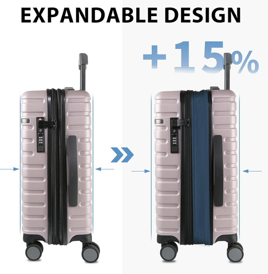 Uitschuifbare Harde Koffer met Spinner Wielen en TSA Slot