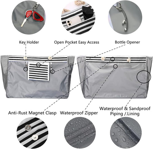 Waterdichte Extra Grote Strandtas met Bonus Reisetui – CoastCarry