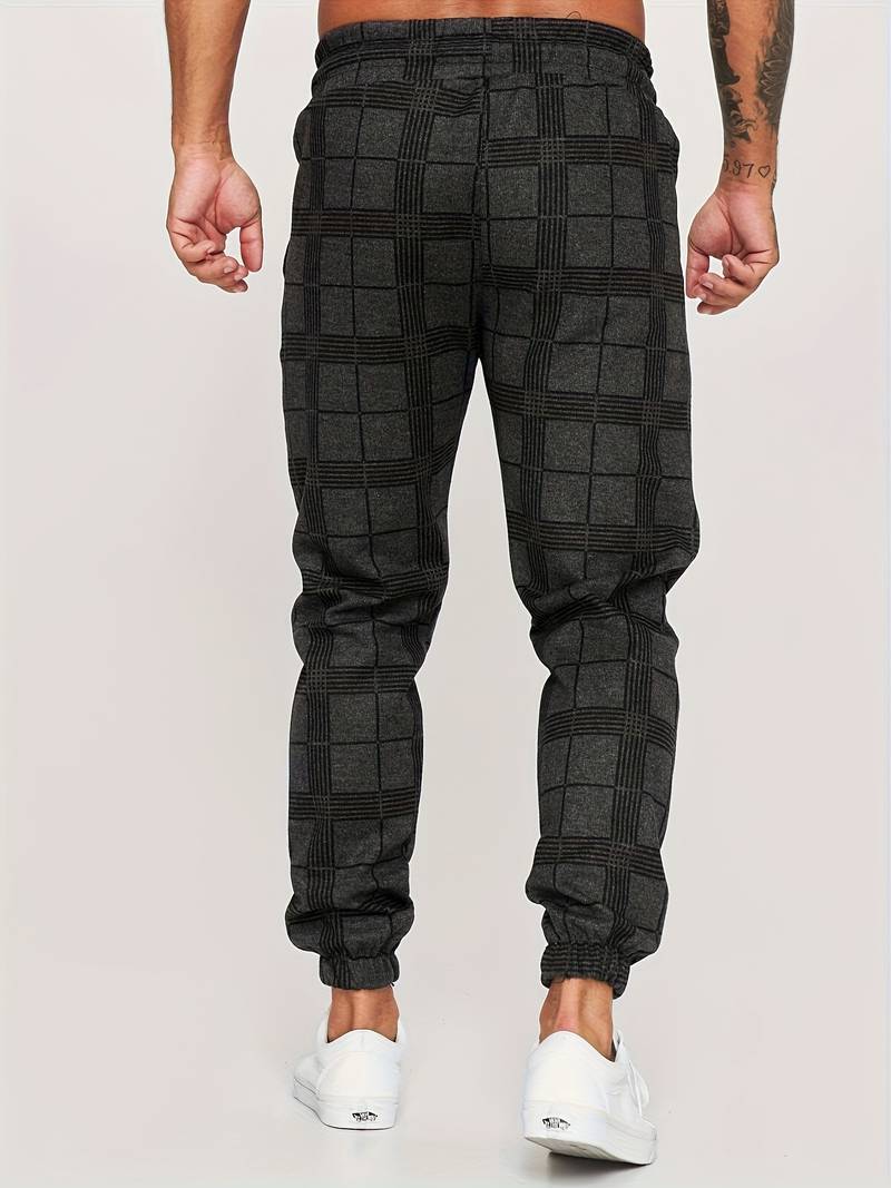Geruite Heren Joggingbroek - Elian