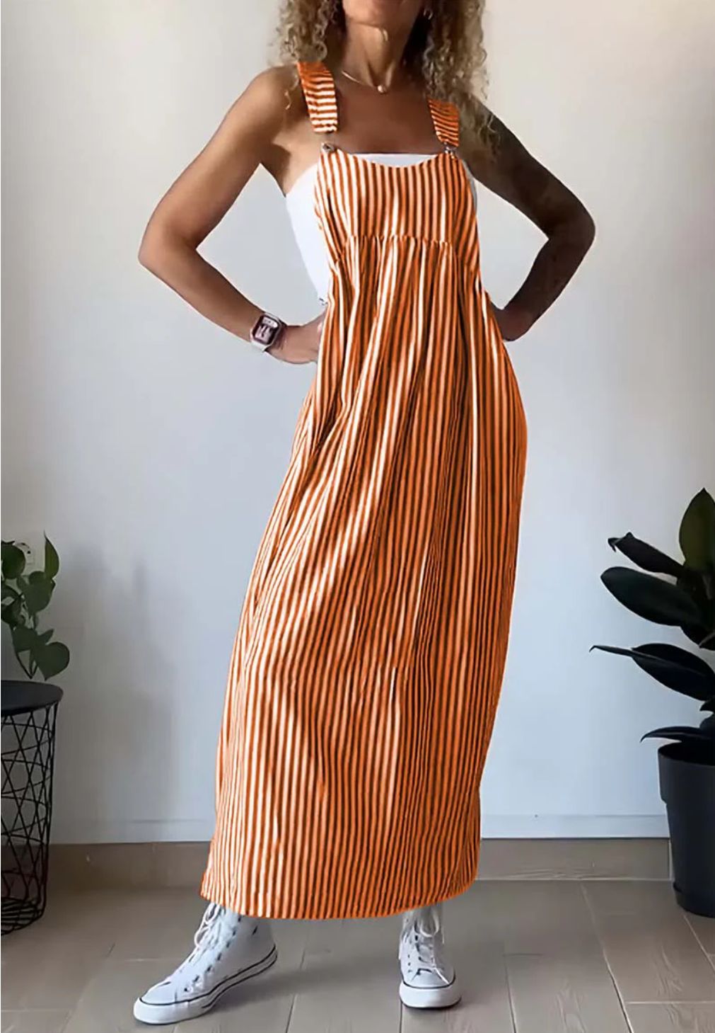 Stijlvolle Gestreepte Casual Jumpsuit met Comfort-Snit – Liana
