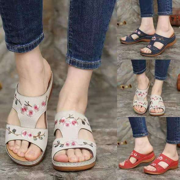 Orthopedische Dames Bloemensandalen – Florina