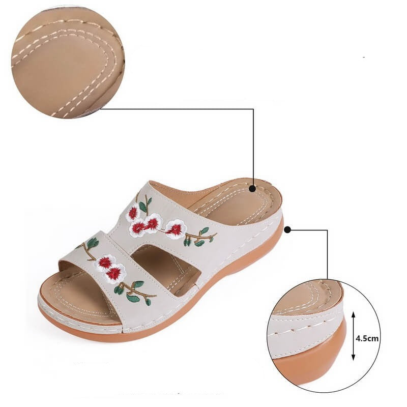 Orthopedische Dames Bloemensandalen – Florina