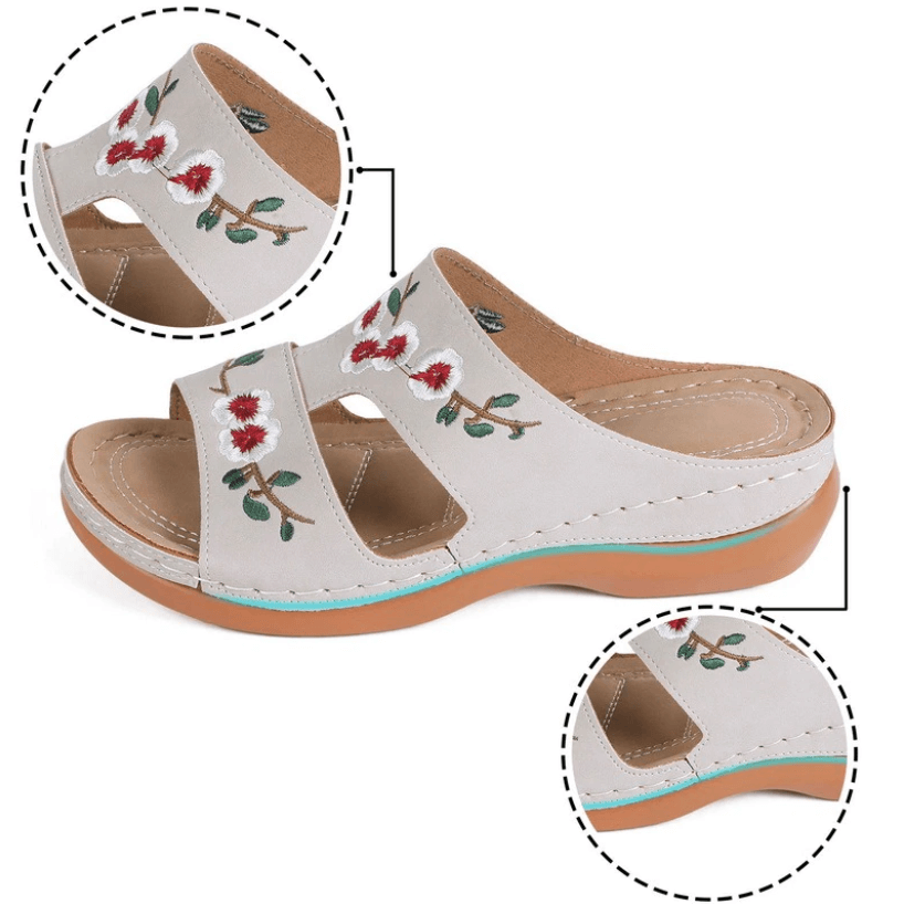 Orthopedische Dames Bloemensandalen – Florina