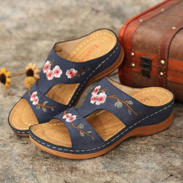Orthopedische Dames Bloemensandalen – Florina