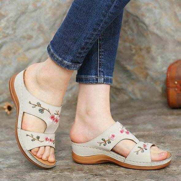 Orthopedische Dames Bloemensandalen – Florina