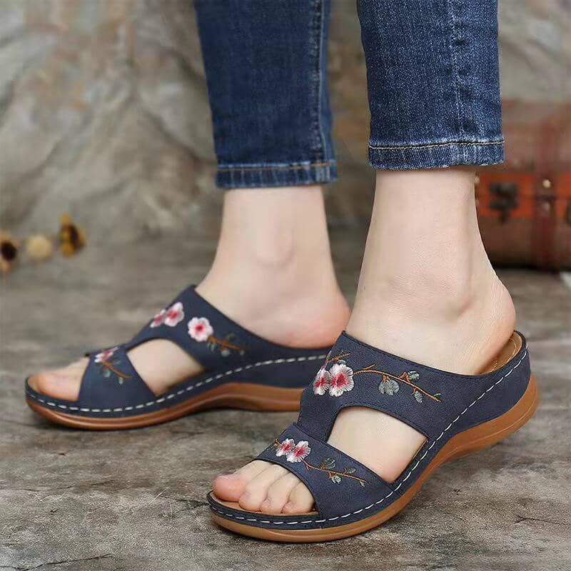 Orthopedische Dames Bloemensandalen – Florina