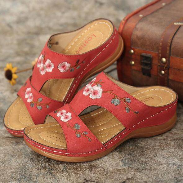 Orthopedische Dames Bloemensandalen – Florina