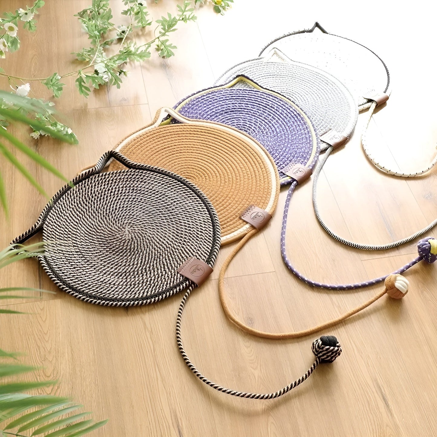 Katoenen Katten Krabmat van Touw - ClawGuard