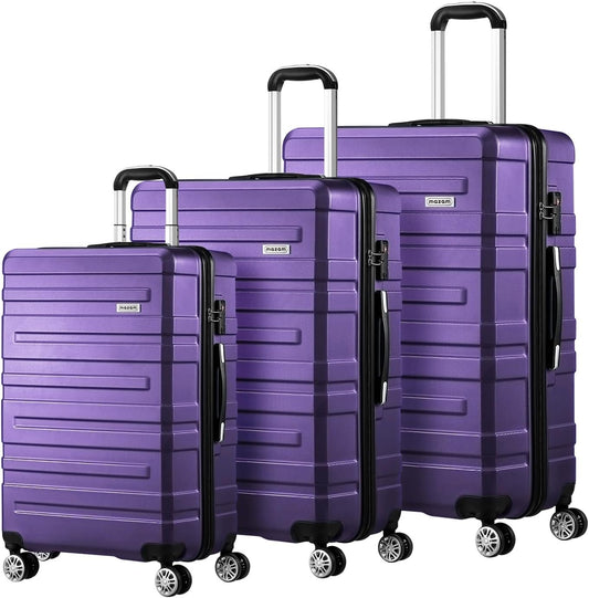 3-delige Hard-Shell Spinner Kofferset met TSA-slot en Georganiseerde Binnenkant