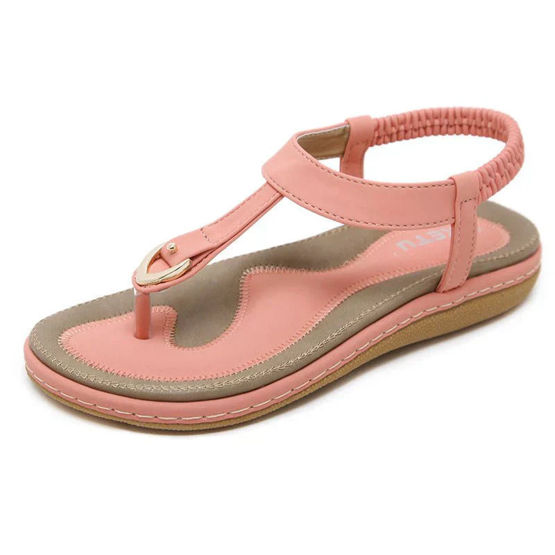 Lichte Platte Dames Zomersandalen - Elodie