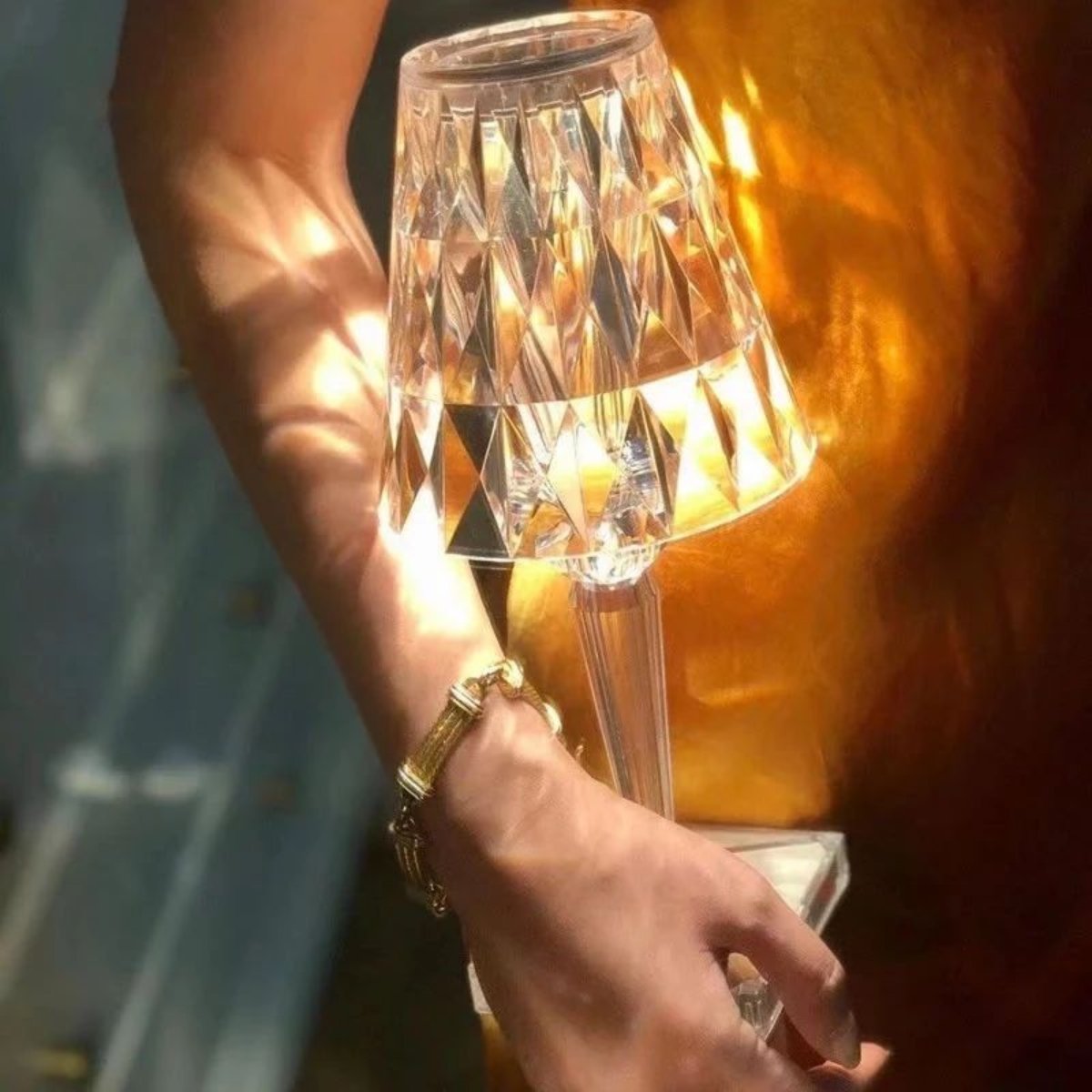 Kristallen Tafellamp met Touchbediening - LumeCrystal