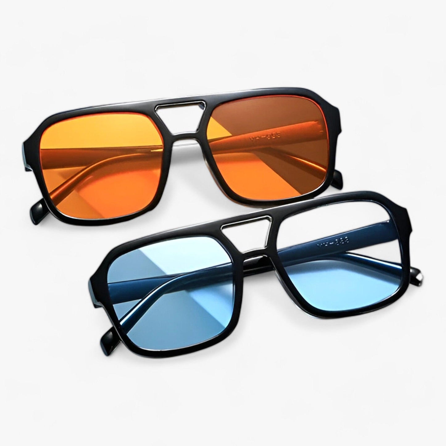 Vintage Oversized Zonnebril met Vierkant Frame – Spectra