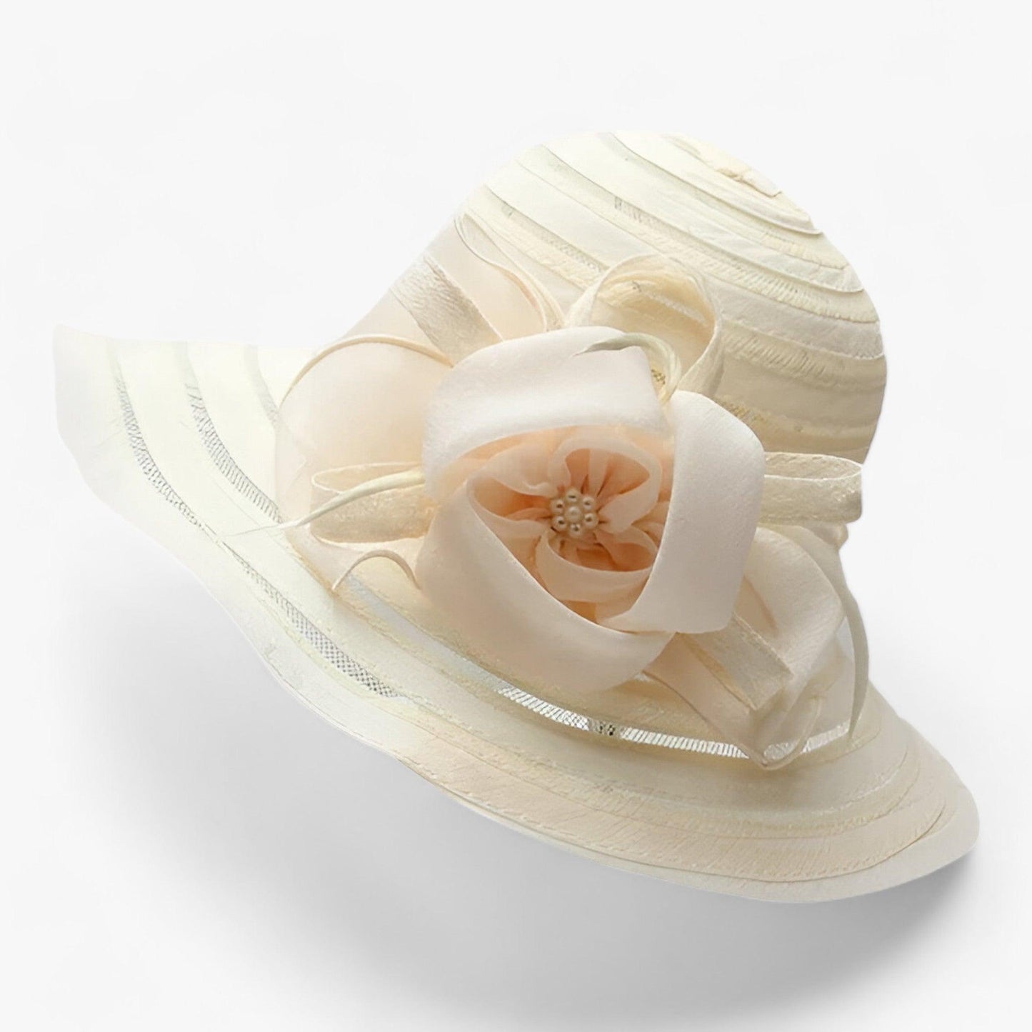 Trendy Dames Organza Zonnehoed - Mirielle
