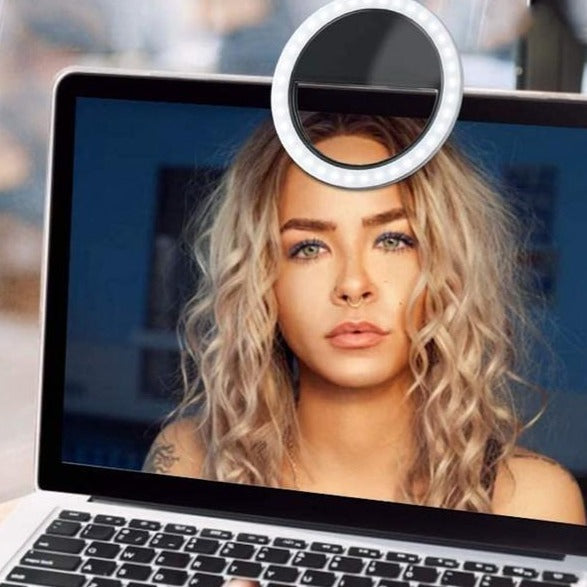 Draagbare Selfie Ringlamp - GlowSnap