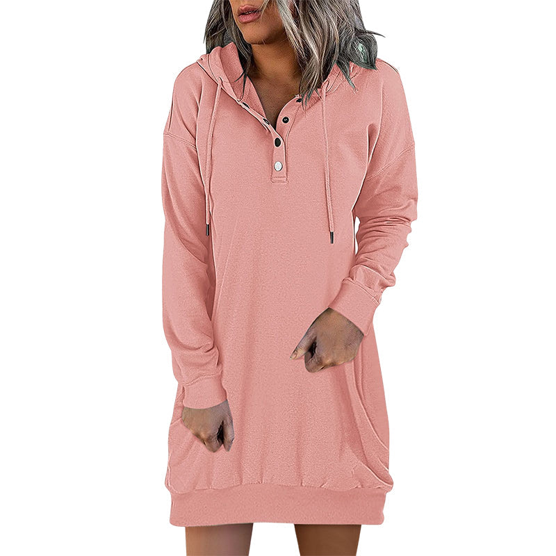 Minimalistische Lange Dames Hoodie – Valeria