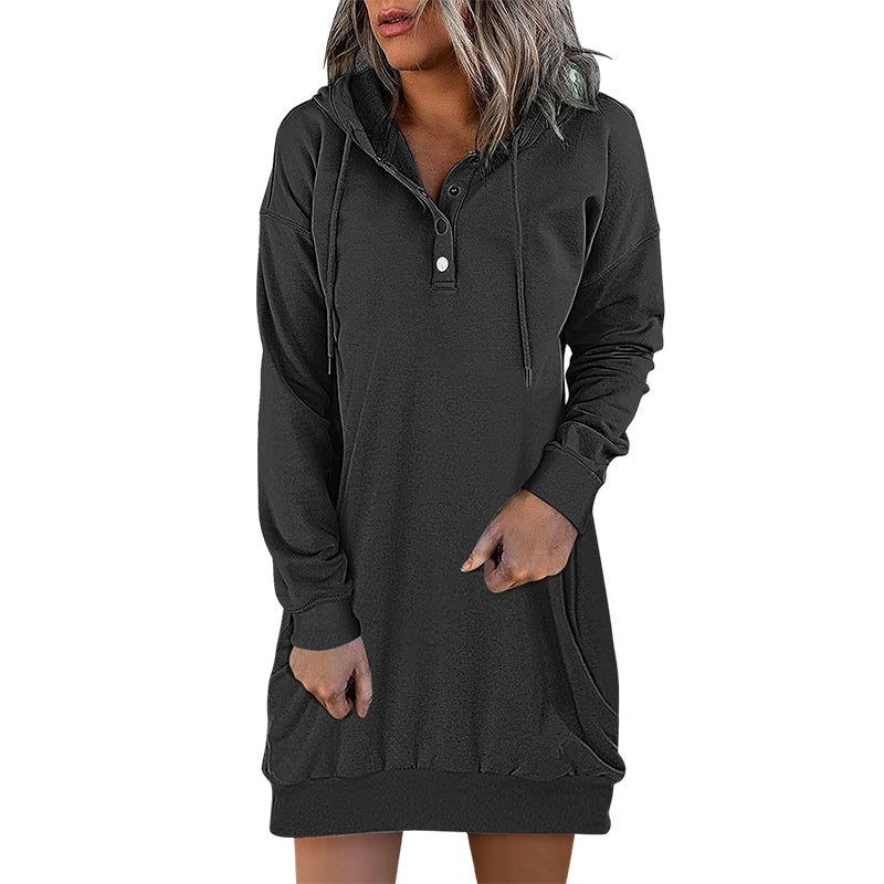Minimalistische Lange Dames Hoodie – Valeria