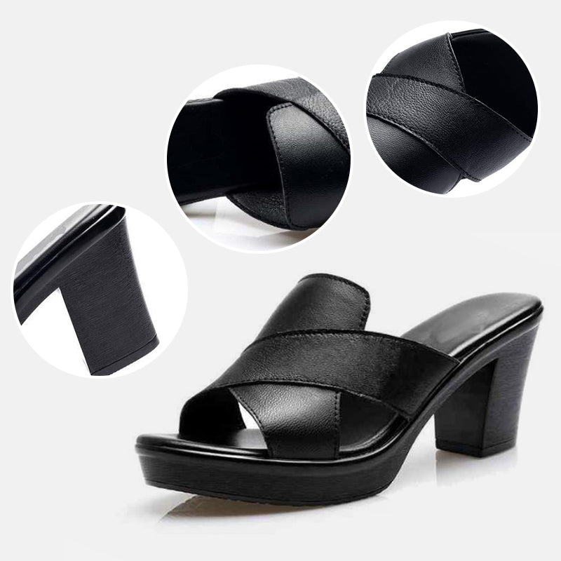 Modieuze Plateau Sandalen met Blokhak - Valeria