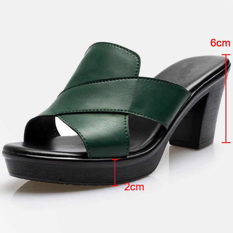Modieuze Plateau Sandalen met Blokhak - Valeria