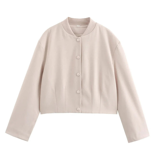 Lichte dames bomberjack voor de zomer – Casual chic met staande kraag