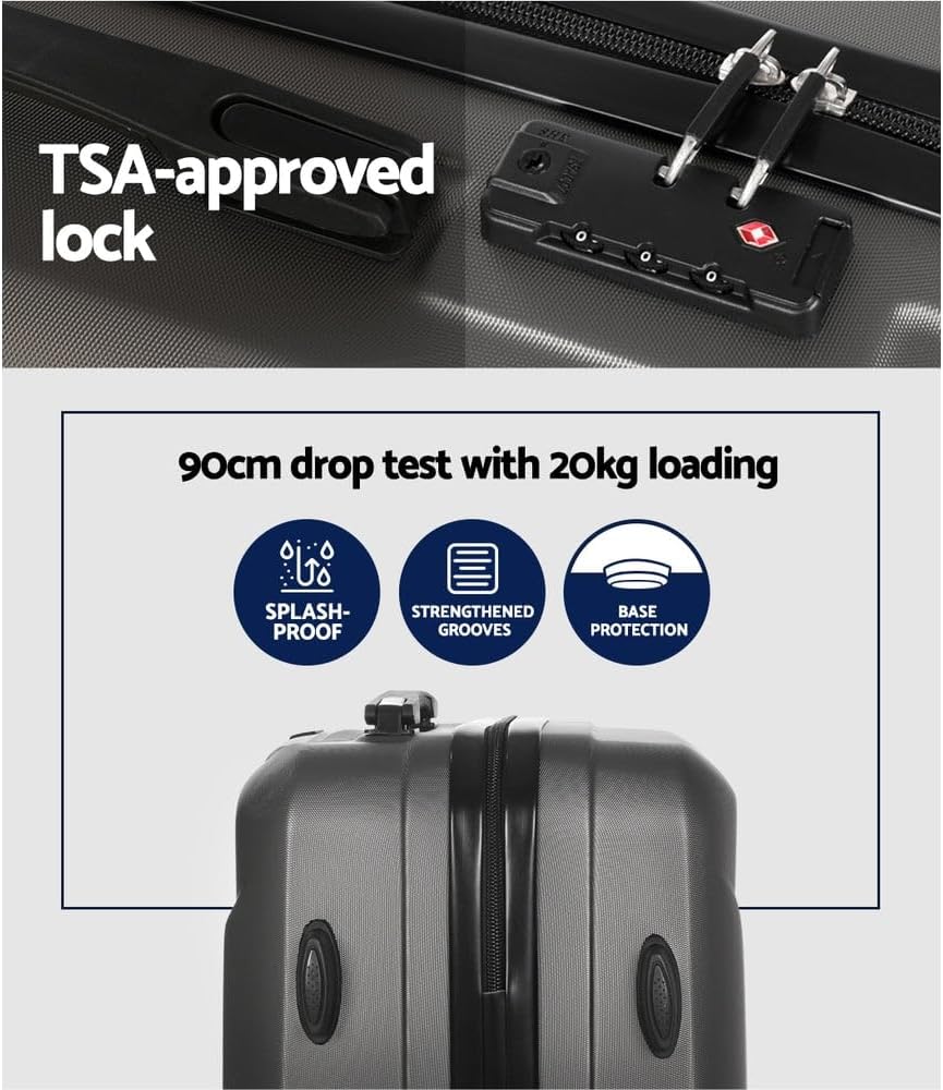 Compact 2-Delige Handbagage Set met Spinner Wielen & TSA Slot – FlexLite