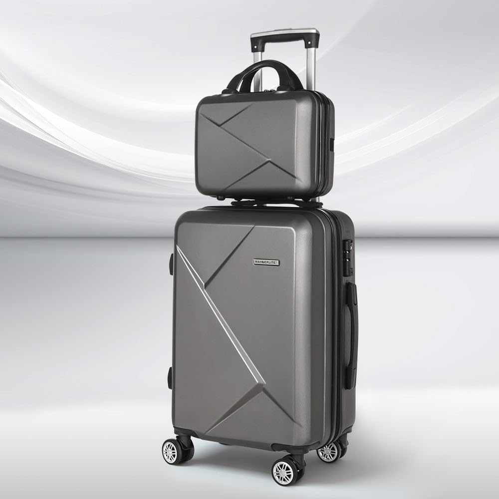 Compact 2-Delige Handbagage Set met Spinner Wielen & TSA Slot – FlexLite