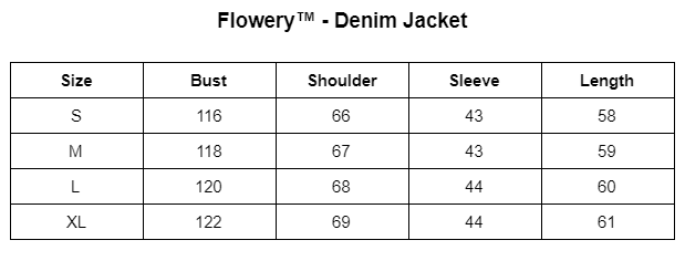 Flowery™️ - Denim Jacket