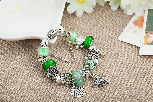 Zeeschelp en Zeester Bedel Armband